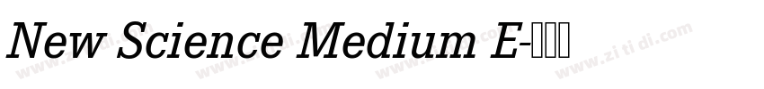 New Science Medium E字体转换 New Science Medium E字体转换